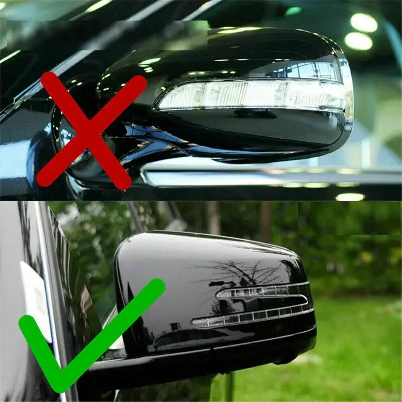 For Mercedes Benz W176 W246 W212 W204 C117 X156 X204 W221 Replacement Car Side Rearview Mirror Cover Wing Cap Trim Carbon Fiber Quake