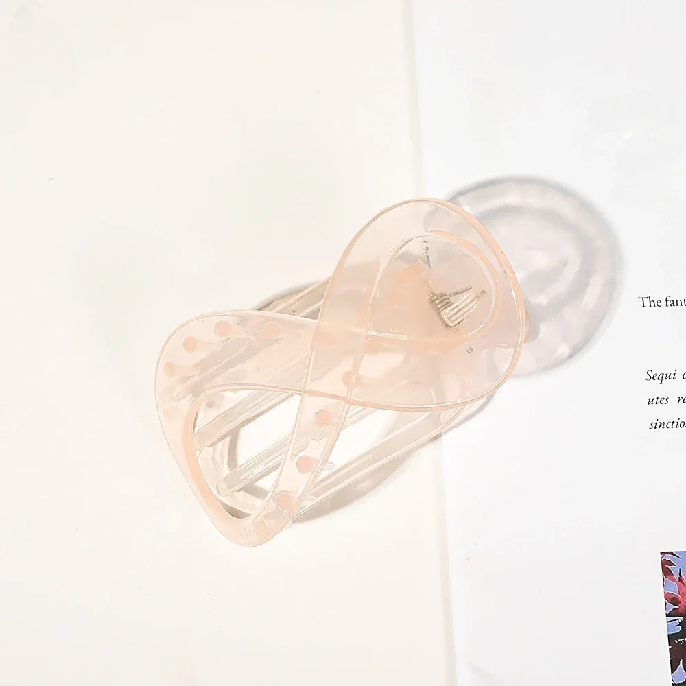 Women Large Hair Clip Seamless Plastic Frosted Duckbill Claw Women Girls Simple Hair Clip Hairpin Styling Tools Hair Accessories Quake gd light orange