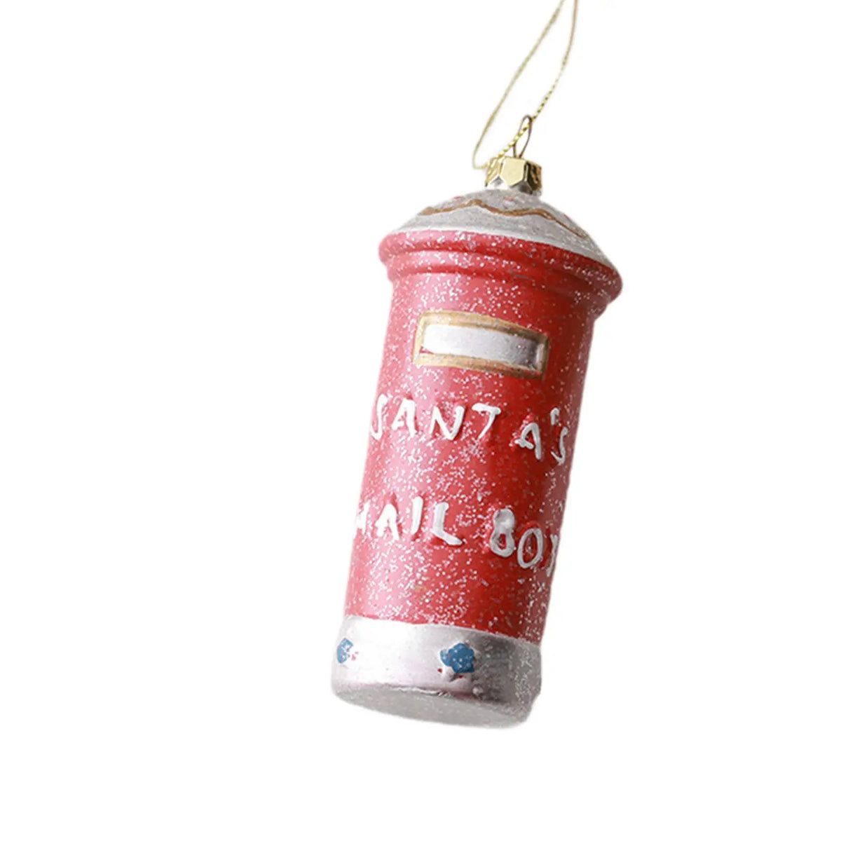 Santa Mailbox Christmas Ornament Mail Box Creative Decorative Xmas Tree Decor for Celebration Holiday Party Wreath Garland Porch Quake