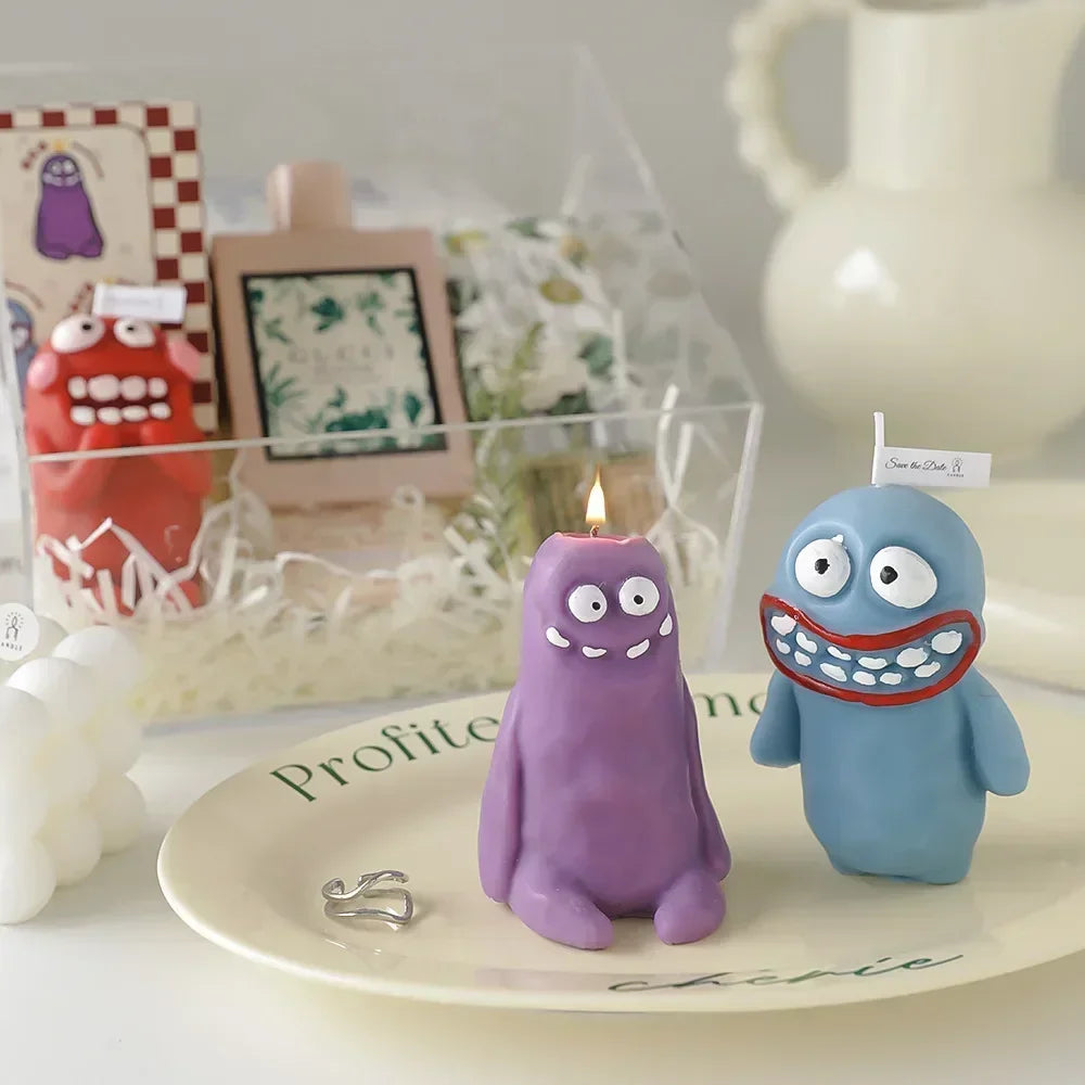 Earthlings Monster Candles Fun Creative Birthday Gifts Handmade Aromatherapy Candles Quake