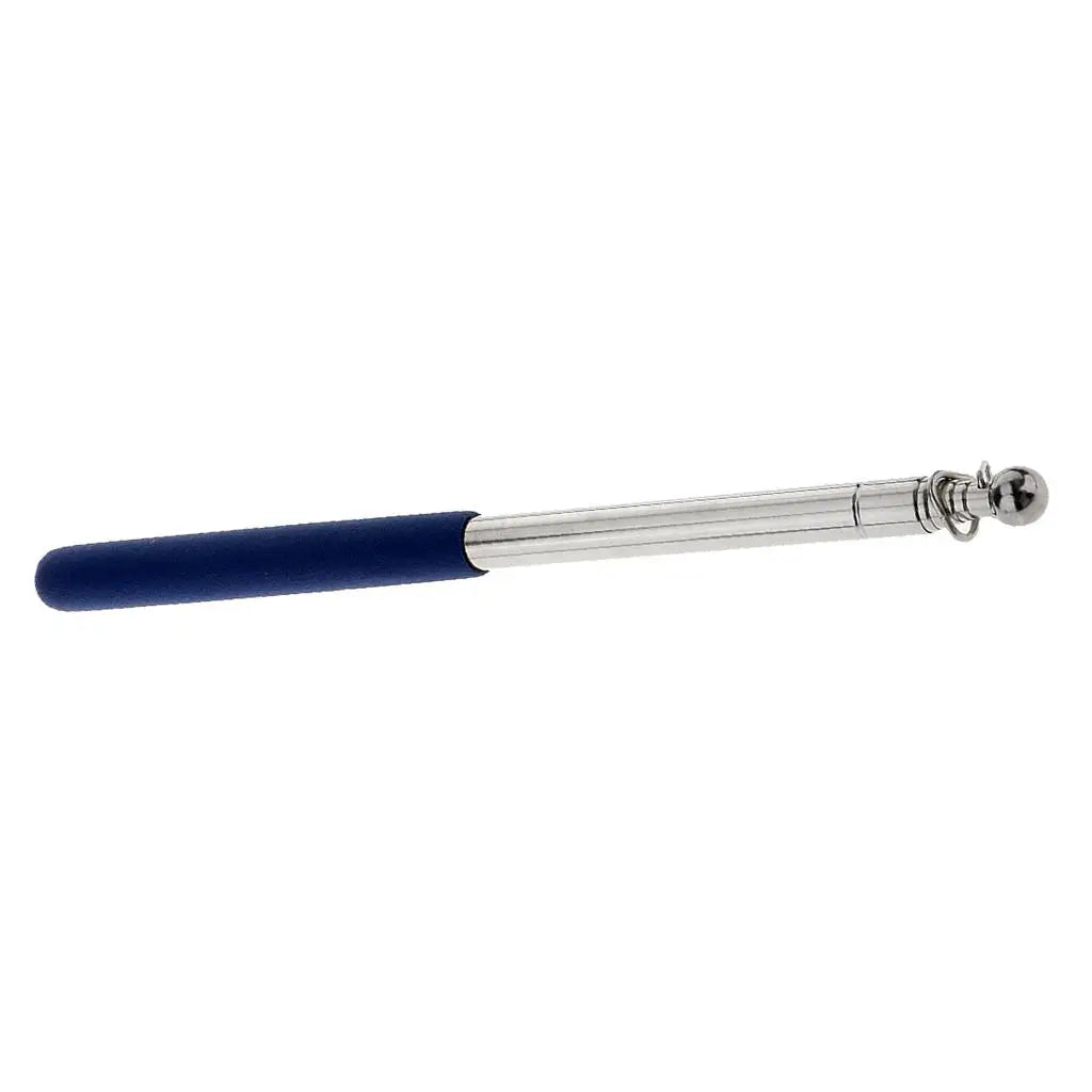 Handheld Flag Pole Retractable Telescopic Extendable Windsock Stick Rubber Grip for Festival Crowd Quake