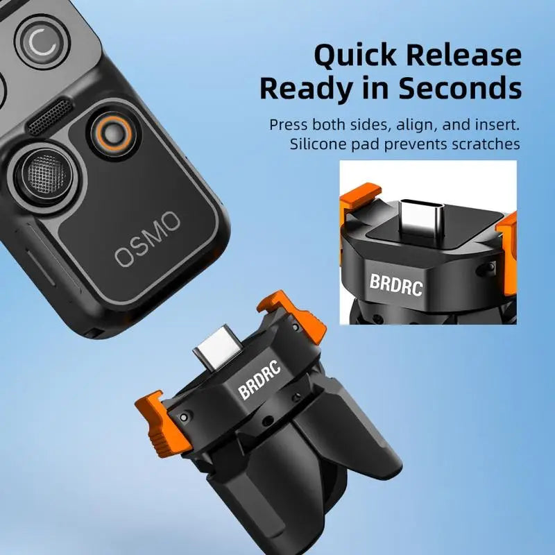 Camera Charging & Data Tripod Base for Pocket 3 4 4P, Quick Desktop Stand K1KF Quake