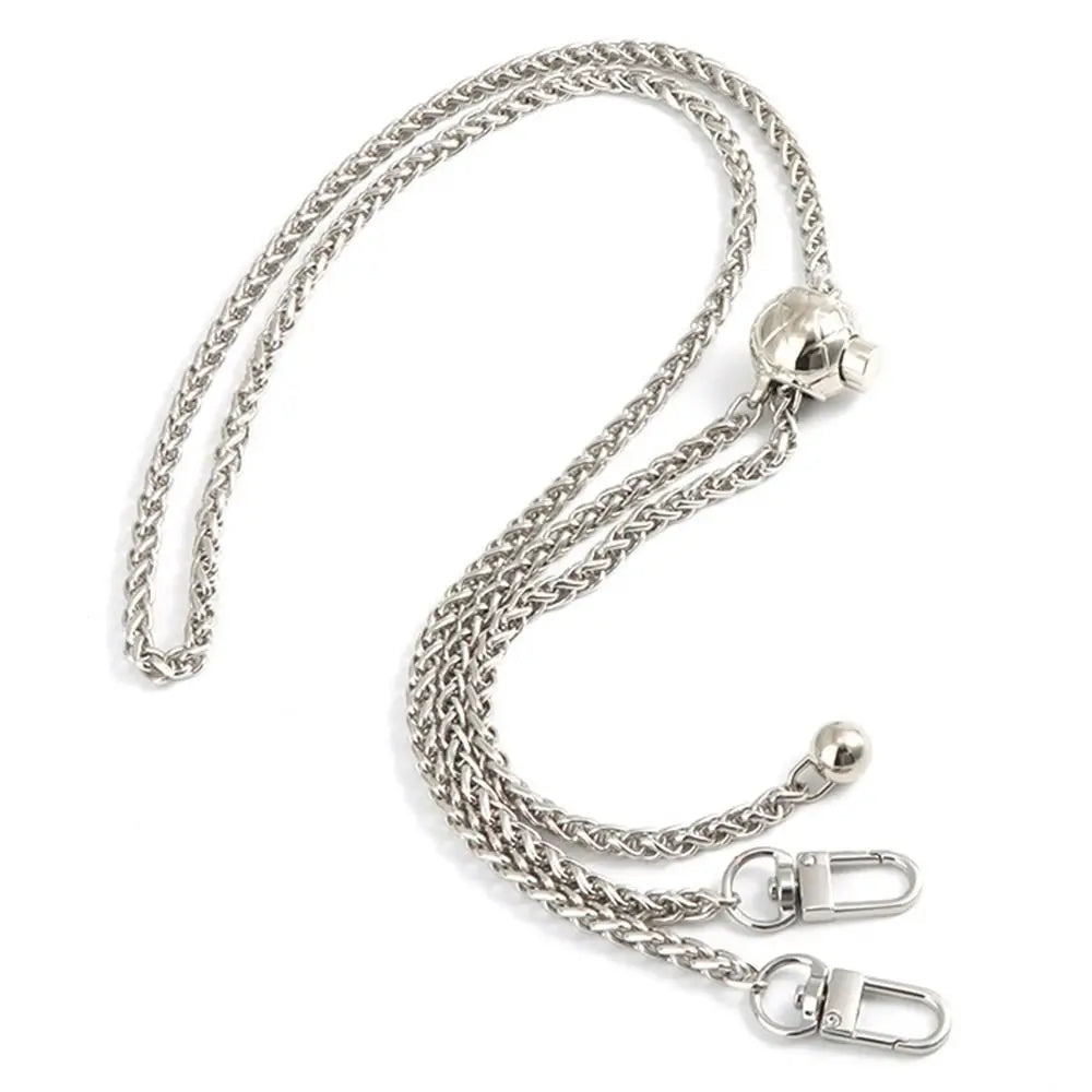 Fashion Golden Silvery Metal Bag Chains Replacement Adjustable Shoulder Bag Straps Purse Chain Belt Quake