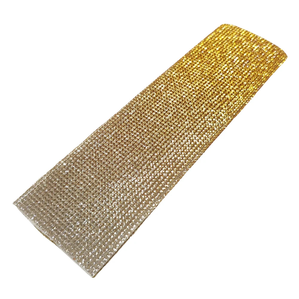 New Rhinestones Microphone Cover,Rhinestones Mic Handle Sleeve, Wireless Microphone Decorative Sleeve for Stage,Party,Wedding Quake yellow gradient