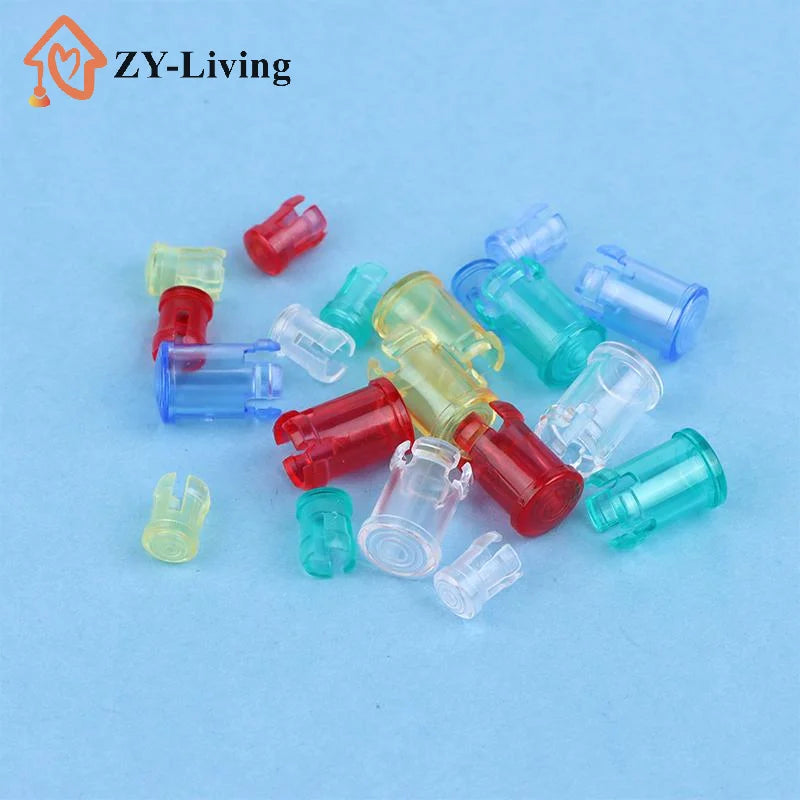 20Pcs/lot 3MM 5MM LED Light Emitting Diode Lampshade Light Guide Light Guide Cap Protective Cover Led Transparent Lamp Caps Quake