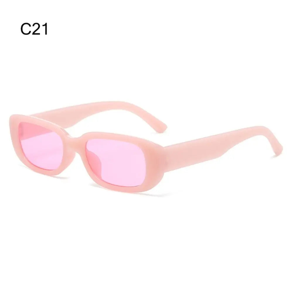 Y2K Rectangle Sunglasses UV400 Candy Colors – Women & Men