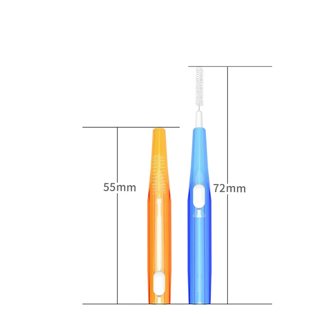 vvocci Orthodontic Interdental Brush 30pcs/Box - Dental Cleaning Tool for Braces & Oral Care Quake