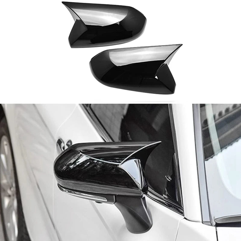 For Toyota Camry CHR Avalon BZ3 2018-2023 Car Rearview Side Mirror Cover Wing Cap Exterior Door Rear View Case Trim Carbon Look Quake
