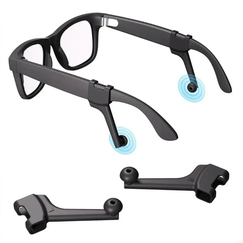 Light Cover and Sound Guide Replacement Set for Glasses with Nose Support Inserts, Ear Contact Parts and ABS Silicone K1KF Quake