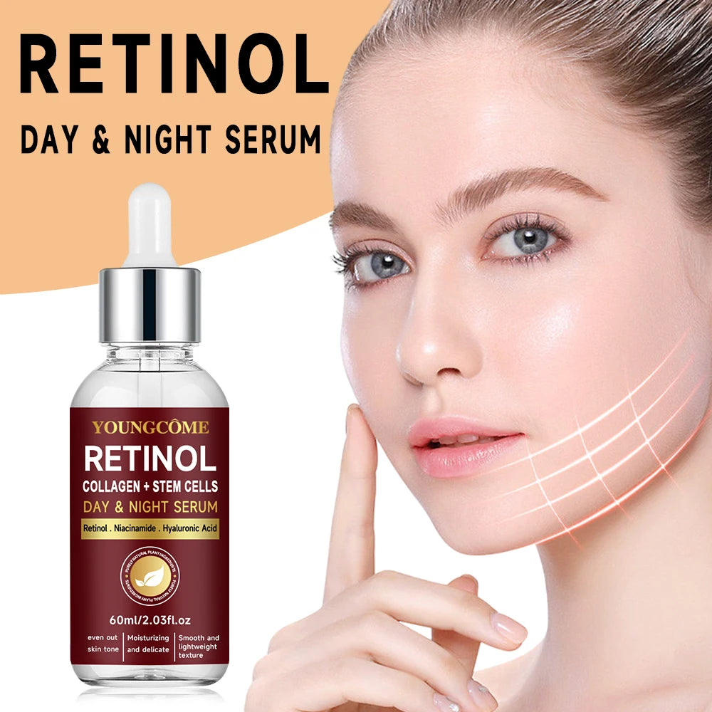 Retinol Day & Night Serum Face Serum Liquid Serum For Face Hyaluronic Acid Moisturizing Nourishing Skin Care Product Korea 2025 Quake