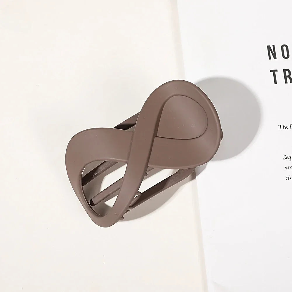 Women Large Hair Clip Seamless Plastic Frosted Duckbill Claw Women Girls Simple Hair Clip Hairpin Styling Tools Hair Accessories Quake ms mi coffee