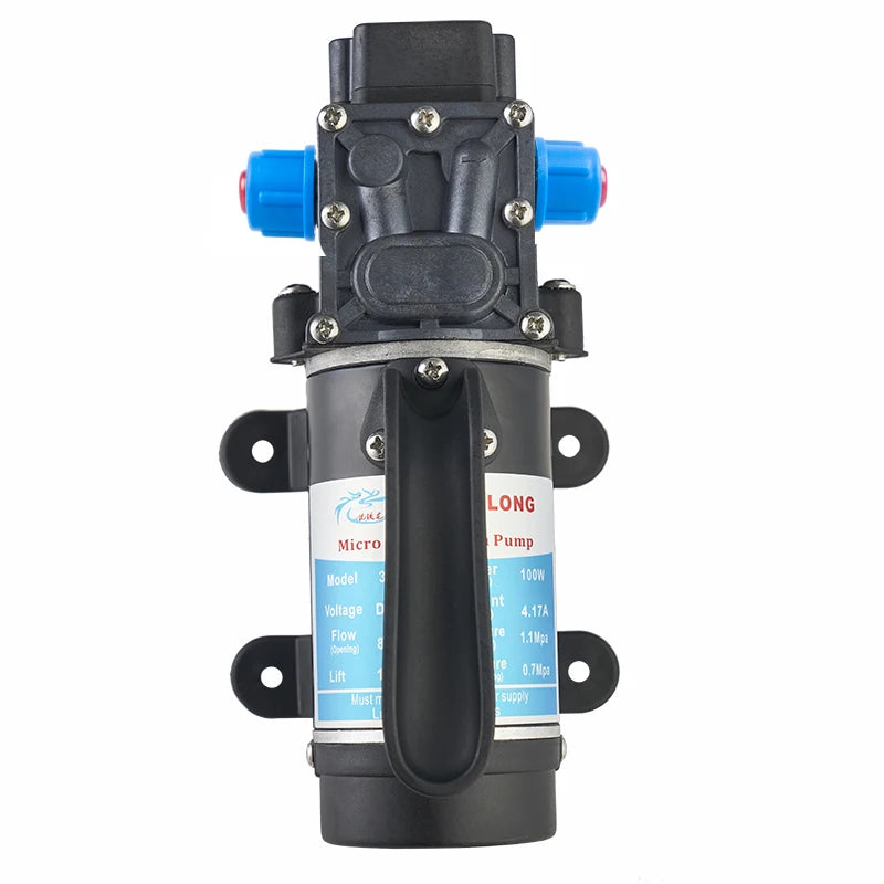 3210H2B-24-100FS Self-Priming Electric Diaphragm Pump Low Pressure High Flow Water Pump for Irrigation and Agricultural Cleaning Quake 3210H2B-24-100FS 24V 100W