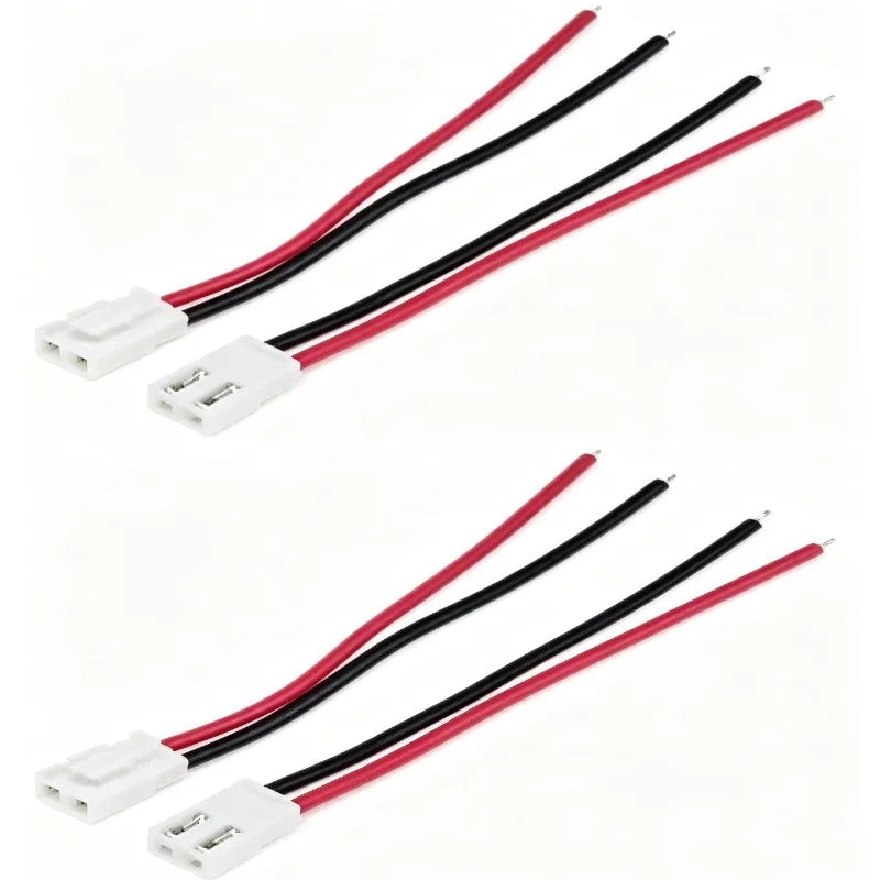 2‑6P PH2.0mm Air Docking Terminal Wire 2PCS 20/40CM Male Plug Female Jack Pre‑Made Cable for DIY Electrical Connection 24/26AWG Quake 2P 26AWG 0.4M
