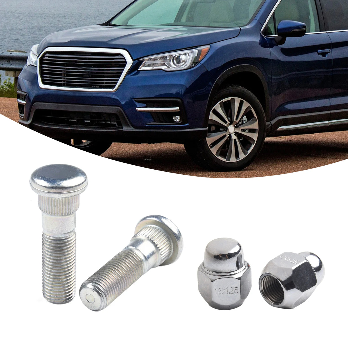 Reliable Wheel Hub Bolt for stud & Nut SET for Forester 20092019 Fitment Ascent 2019 for brz 2013 2019 2005 2019 and more Quake