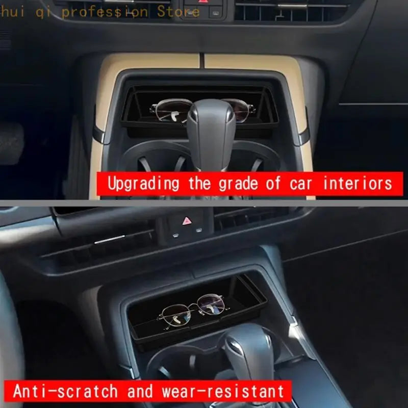 Cushioned Center Console Glasses Tray Siliocne Insert for Clean Cabin Storage H8WE Quake