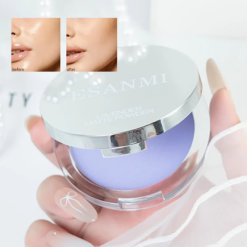 1PC Violet Cream To Powder Skin-friendly Skin Natural Face Long Lasting Oil-controlling Contouring Powder Cosmetics Quake