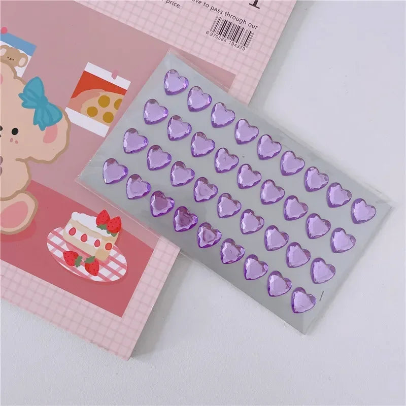 Rhinestone Crystal Face Stickers – DIY Gem Makeup Decor