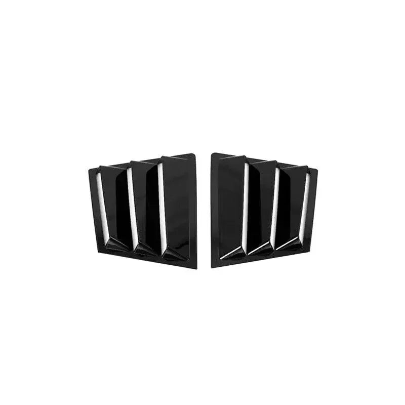 For Mazda 6 Atenza 2014-2021 Car Rear Louver Window Side Shutter Cover Trim Sticker Vent Scoop ABS Carbon Fiber Accessories Auto Quake