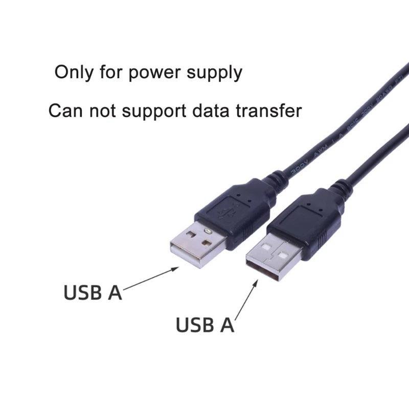 Versatile USB Extension Cable USB A to A Male to Male Cable Extender Cord 5V3A Power Cable Only for Chargings 100cm K1KF Quake