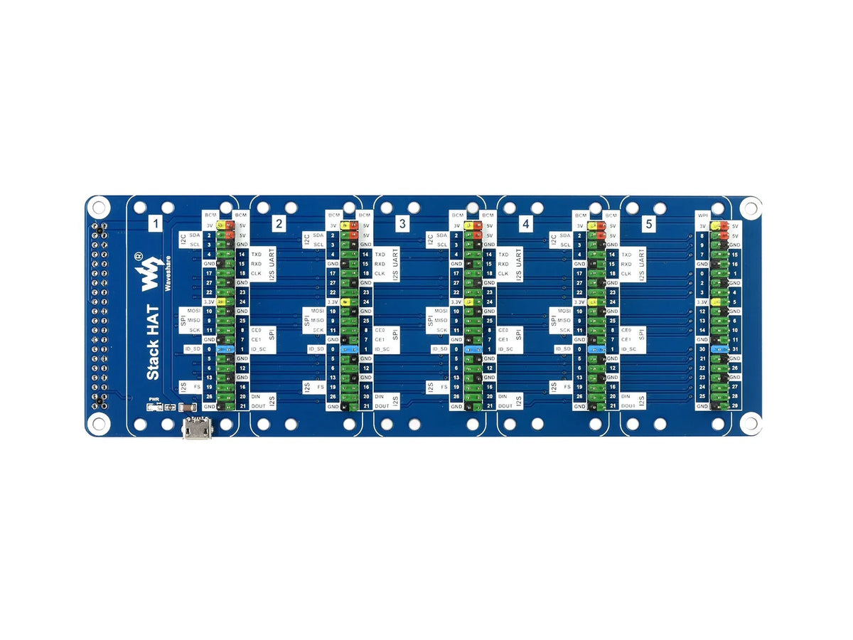 Expansion -board 1 -Expansion board 5 sets of interfaces- 2 × 20 Raspberry -pi 5/4B Quake 01