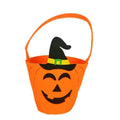 Halloween Pumpkin Bucket Kids Handheld Candy Basket Ghost Festival Prop Plastic Trick or Treat Pail Party Festive Decor Quake Pumpkin bucket