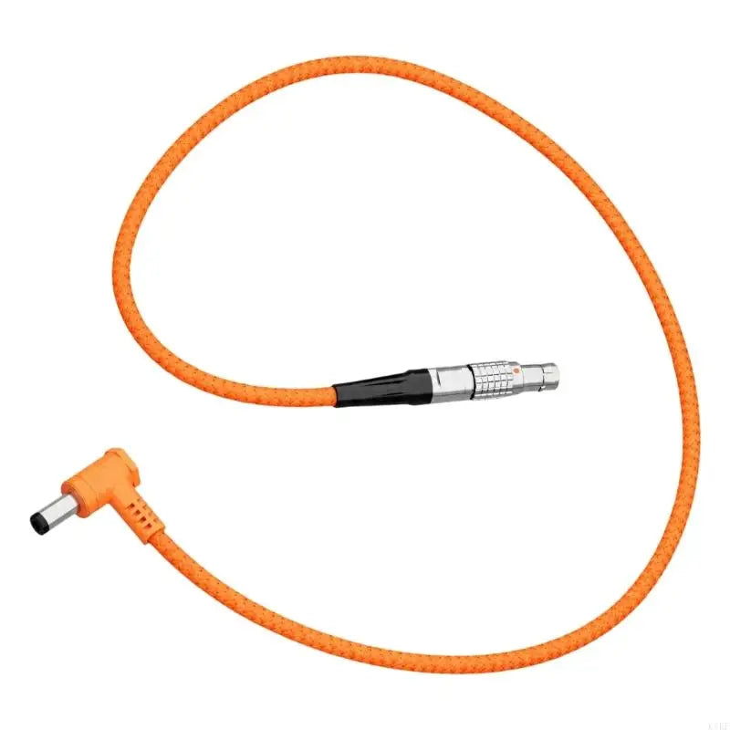 Circular Power End to 5.5 x 2.5 mm Equipment Cable, Right-Angle Adapter Cord for Compatible Monitors, Fill Lights, and K1KF Quake