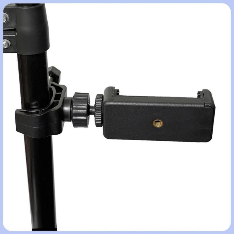 Lightweight 45°Swivel Mount Phone & Mic Stand for Action Cameras Featuring MultiAngle Flexibility 1/4 Screw Mount K1KF Quake