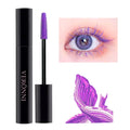 Color Mascara Eyelashes Lengthening Mascara 4D Silk Fiber Waterproof Curling Mascara Black Eyelashes Extension Make Up Cosmetics Quake Purple 07