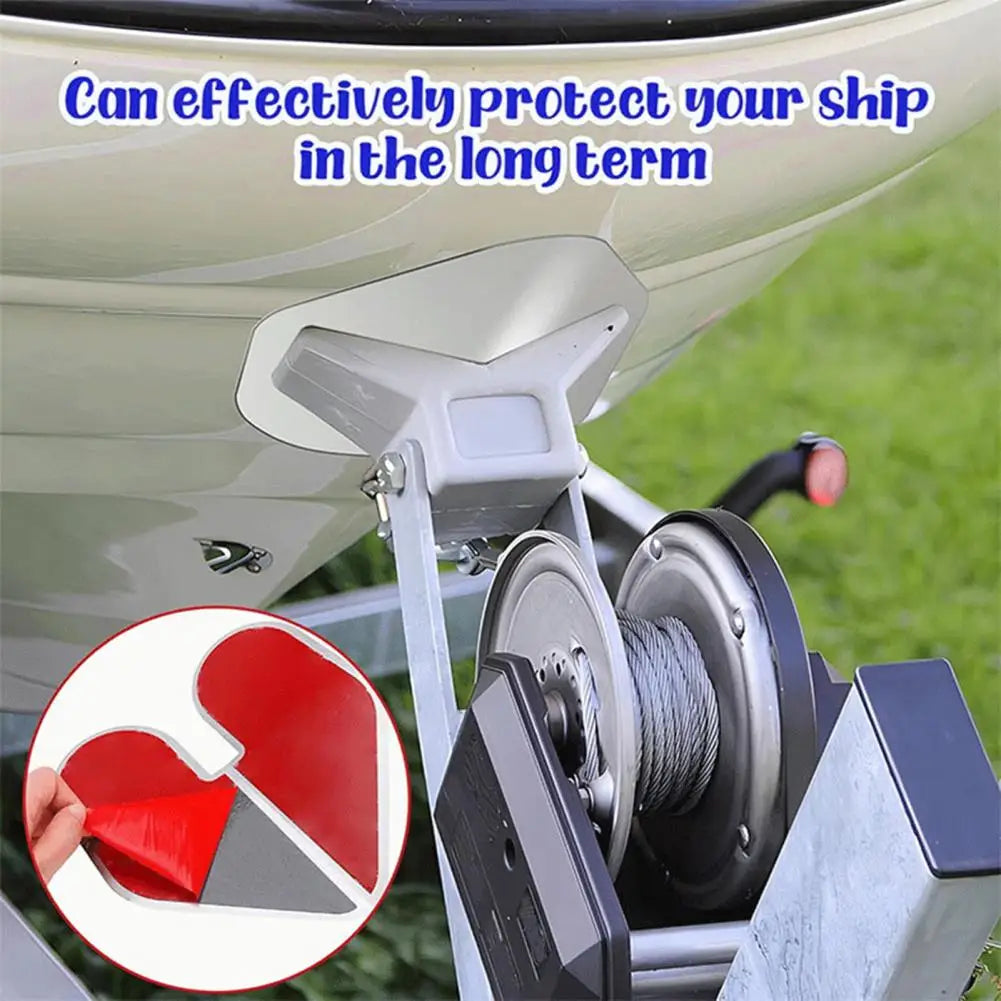 2Pcs Stainless Steel Boat Bow Protector Bow Keel Guard Protects from Wear And Scratches Boat Protection Kit Quake