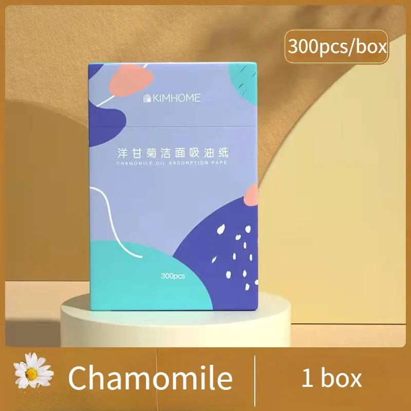 300Sheets Green Tea Facial Oil Blotting Sheet Makeup Paper Absorbent Women Face Control Paper Oil Cleansing Cosmetic Tool Quake No.2 300pcs