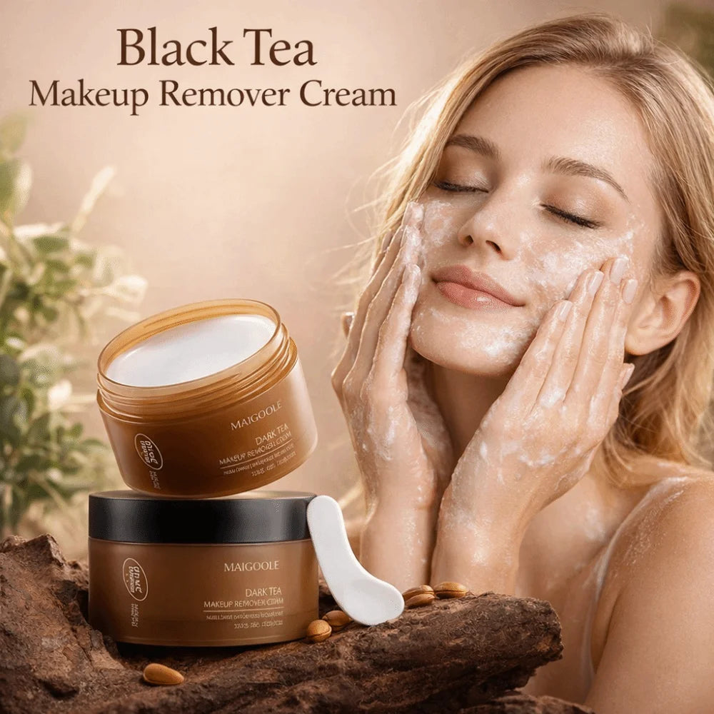 Gentle Formula Black Tea Makeup Remover Deep Cleansing Non Irritating Makeup Remover Cream Smoothing Skin Pore Refreshing Quake