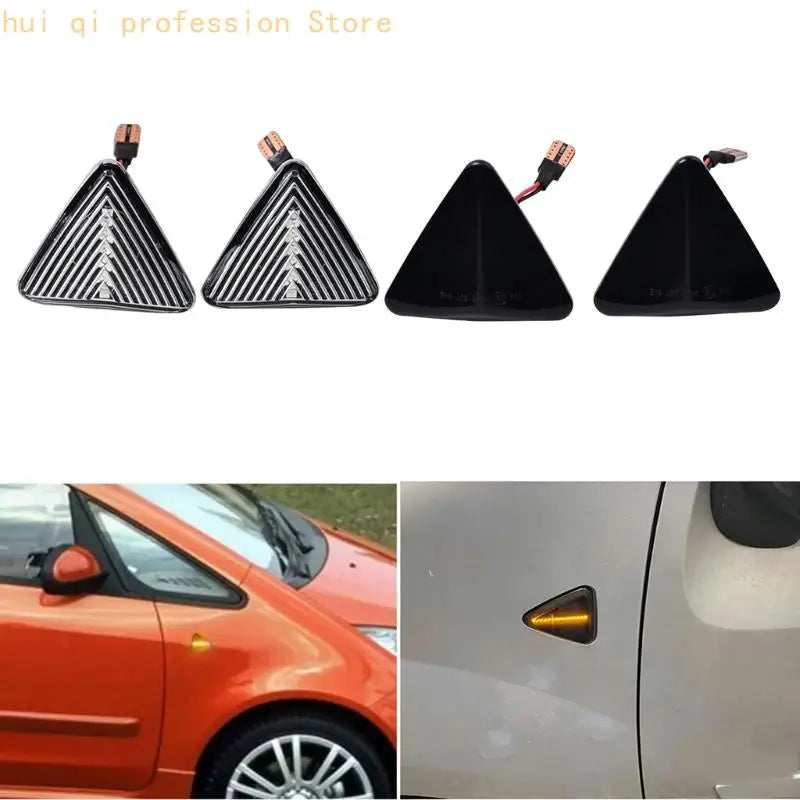 Motorcycle Turn Light Side Marker Light Pair with Sequential Turn Output H8WE Quake
