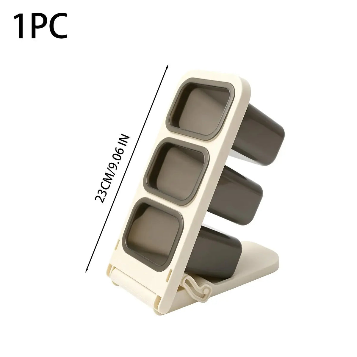 Three-layer Detachable Pen Holder Slanted Desktop Storage Box Student Office Stationery Organizer Large Capacity Storage Rack Quake Off-white
