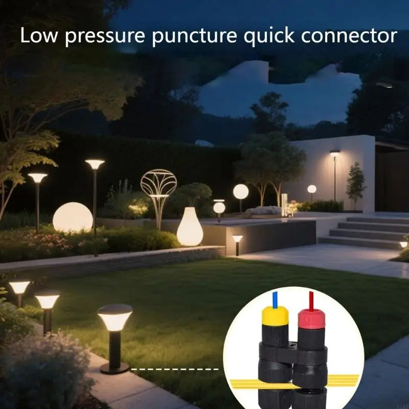 Insulation Piercing Wire Joiners, 30 Pack with Threaded Ends for 12V 24V Landscape, Garden and Lawn Lighting Systems K1KF Quake