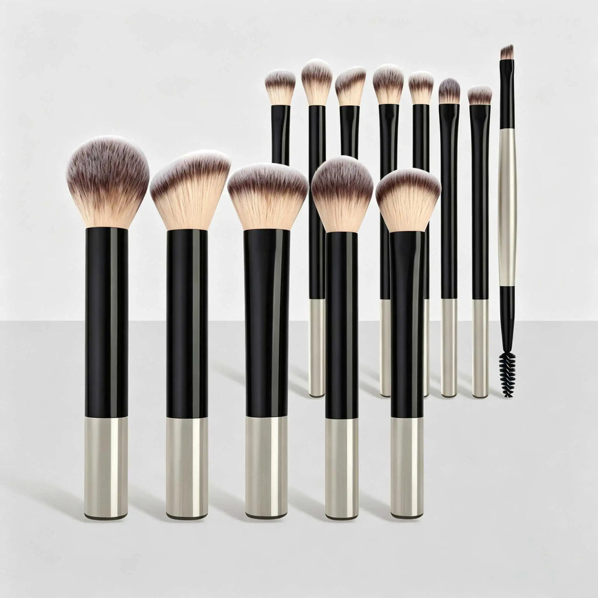14Pcs Complete Makeup Brush Set Soft Synthetic Hair Foundation Blush Loose Powder Concealer Contour Blending Brushes Portable Tr Quake