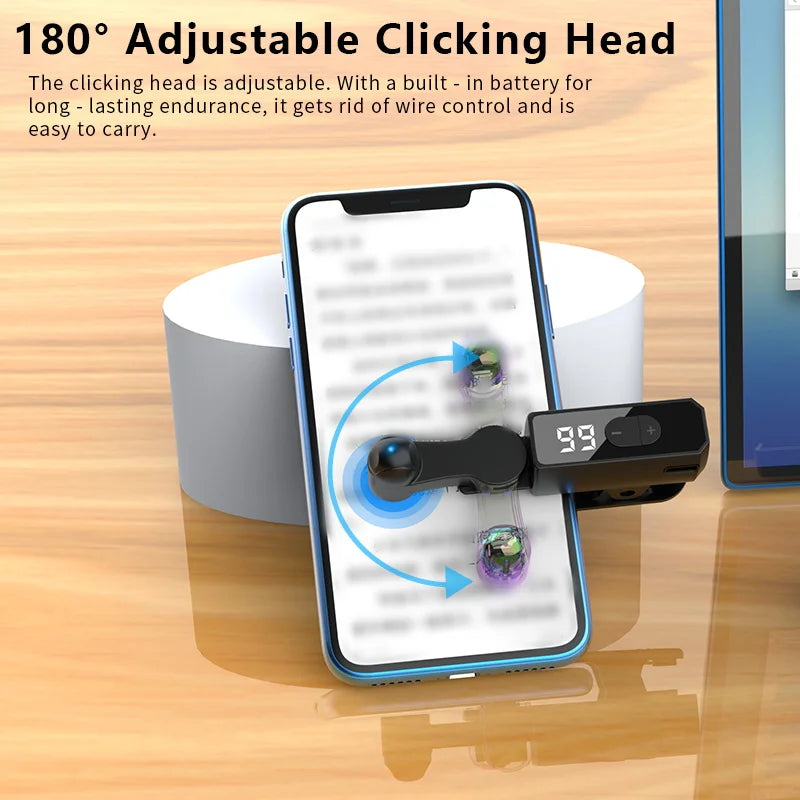 Screen Auto Clicker For Smart Phone Apps Video Live Streaming Gadget Smartphone Game Screen Touch Tripods Screen Tapper Supplies Quake