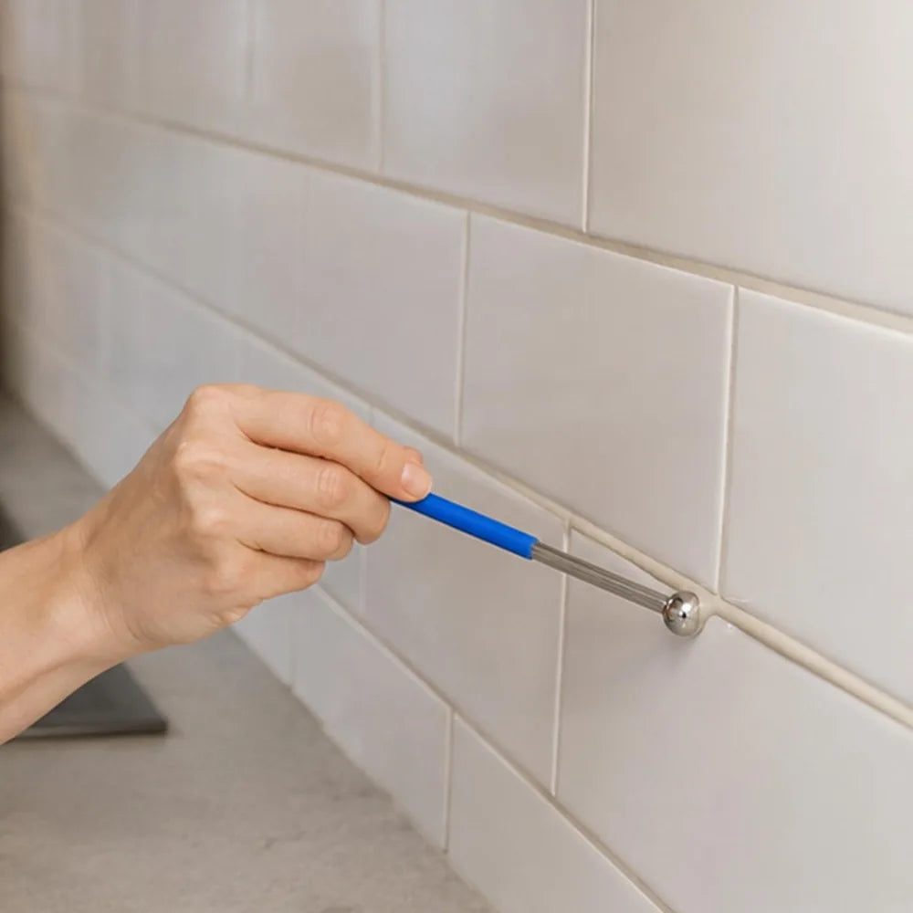 Double Steel Pressed Ball Set Tile Grout Tools 8 Sizes Repairing Floor Pressure Seam Stick Home Wall Sewing Scraping Hand Tool Quake