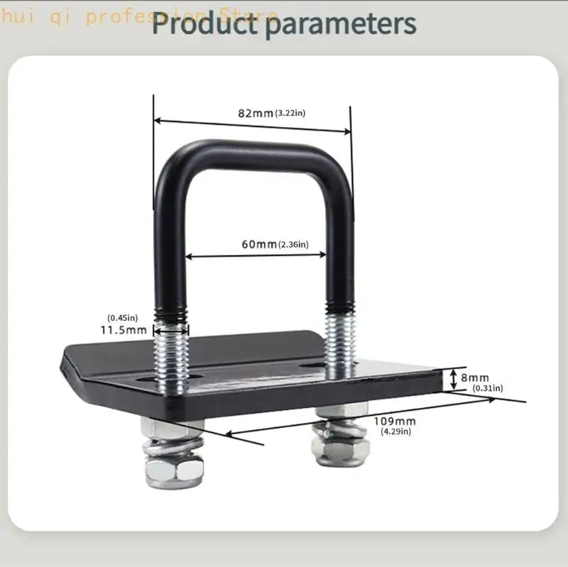 Professional Hitch Tightener U Shaped Clamp Fastener Universal Trailer Coupler H8WE Quake