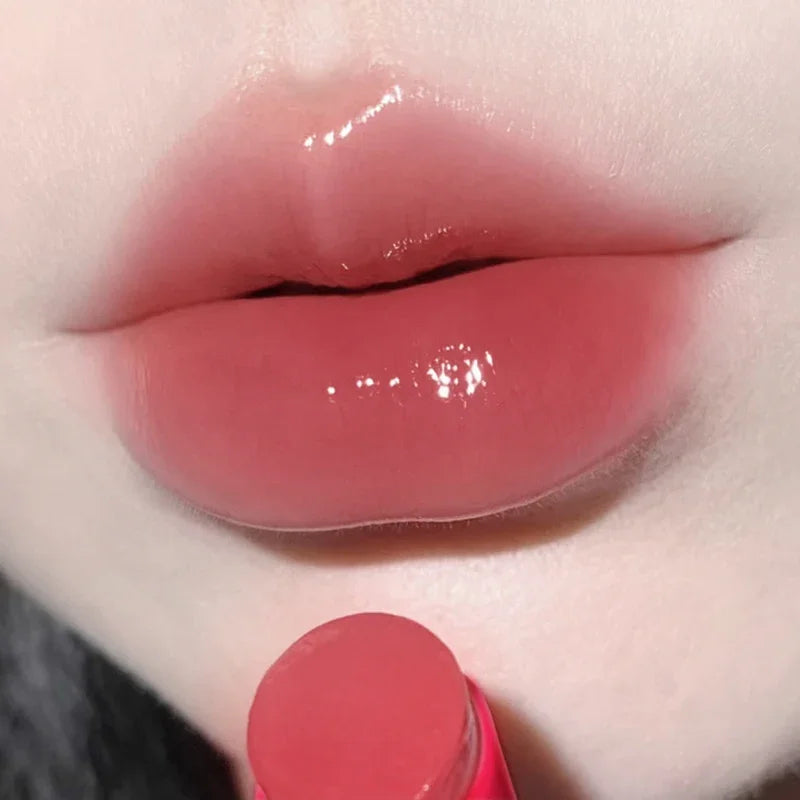 High Sweet Glitter Mouth Red Lip Glaze Natural Non Staining Glass Mirror Plain Clear Lip Gloss Quake 05