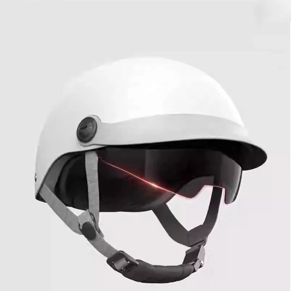 Fashion Ultra Light Electric Bicycle Helmet Sunscreen Breathable Cycling Helmet Fall Prevention Safety Helmets Riding Quake White