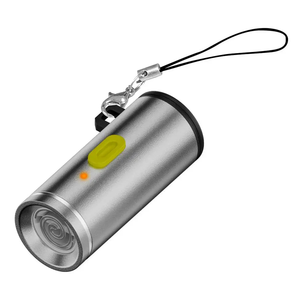 Type-C Mini Windproof Heating Wire Electronic Matchless Lighter Portable Outdoor Small Flame Starter Quake silvery