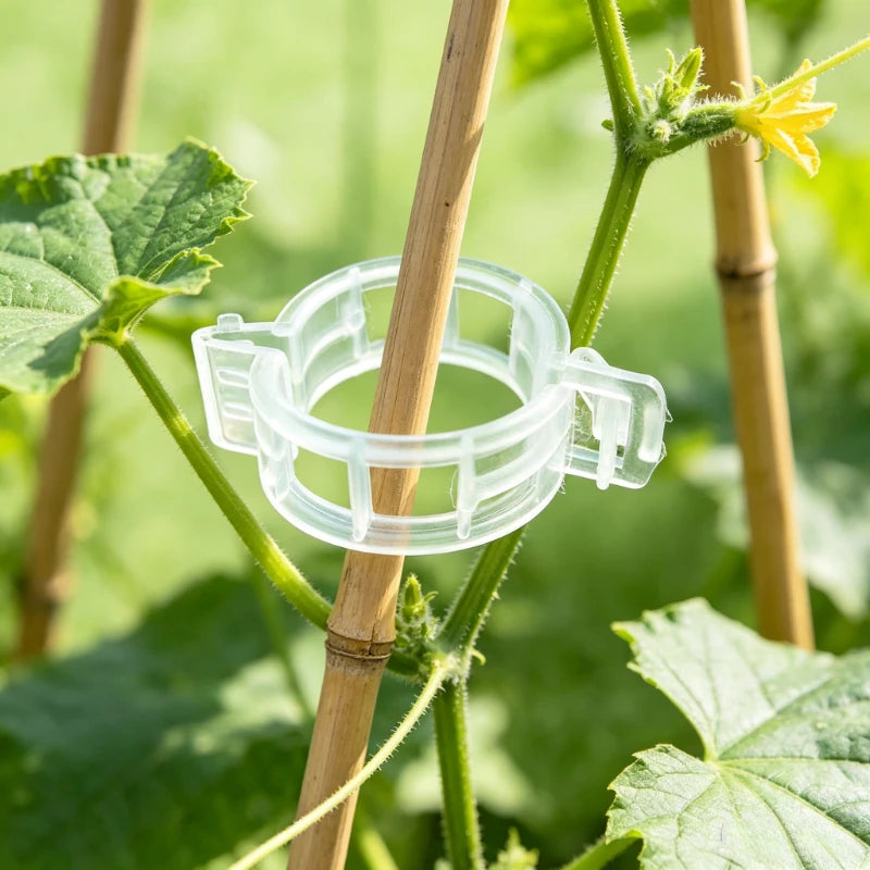 Plant Fixing Clips Vine Fastener Seedling Support Clamp Fruit Vegetable Vines Trellis Holder Gardening Seedling Hanging Clip Quake