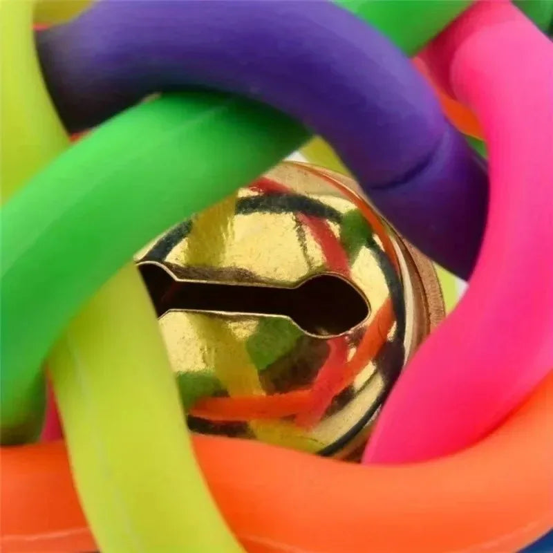 1Pcs Color Ringtone Toy Ball Colorful Training Daily Chew Ball Squeaking Sound Pet Cat Dog Interactive Toy Quake