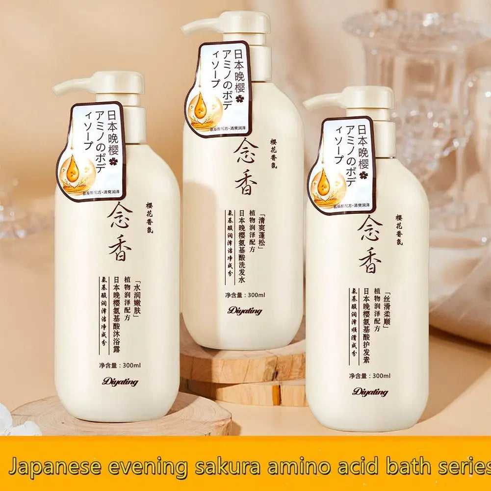 Fragrant Japanese Amino Acid Shampoo Hair Conditioner Body Was Hair Shampoo Bath Lotion Shampoo Skin Care Hair care product Quake