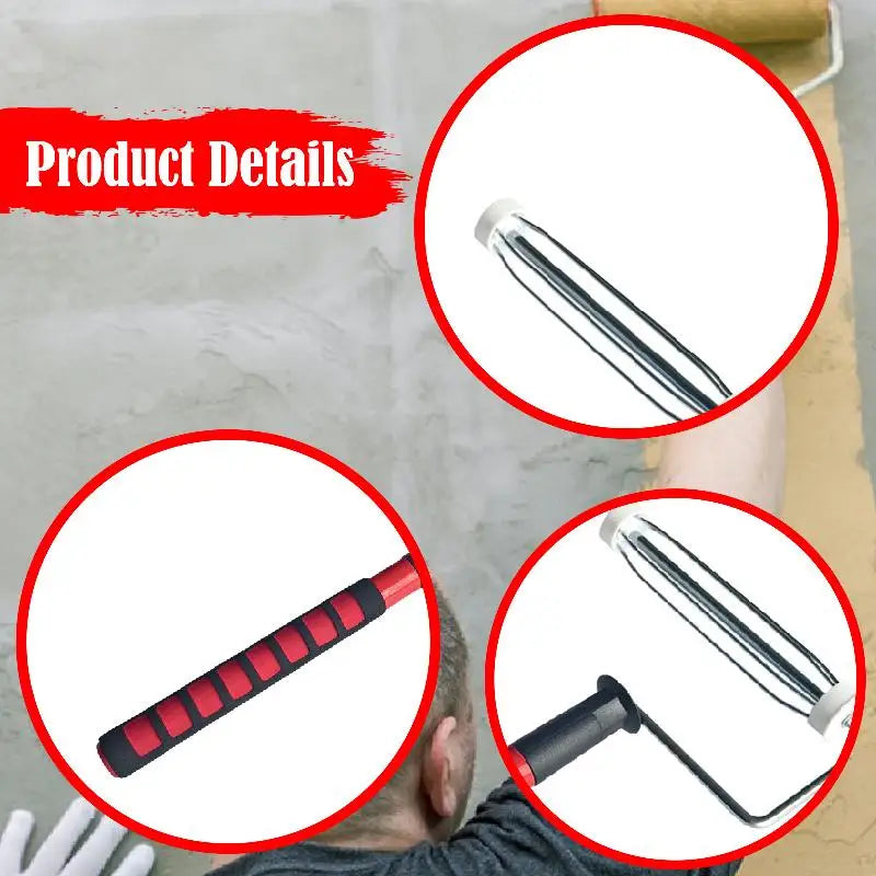 Paint Roller Frame 9 inch Portable House Painting Supplies Replaces Painting Supplies for Ceiling Walls House Home Furniture Quake