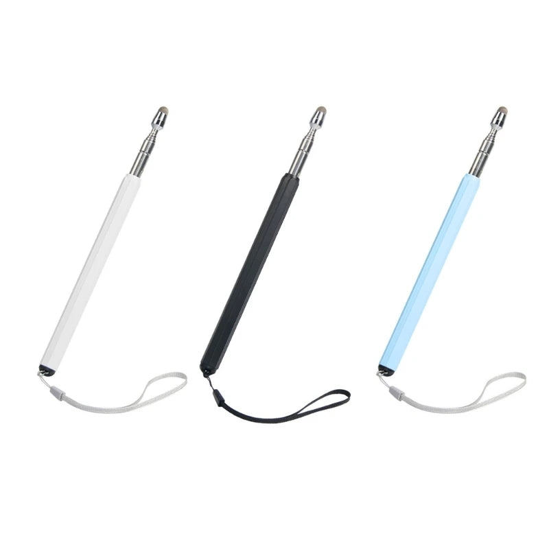Telescopic Teacher Pointer Stick Retractable Teaching Pointer with Lanyard for Presentation Teaching Lecture Office K1KF Quake