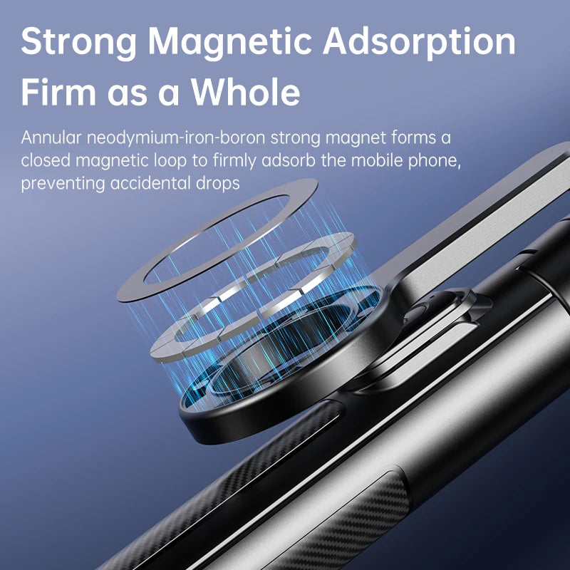 T18 Magnetic Phone Tripod Wireless Phone Grip Selfie Stick Desktop Tripod Quake