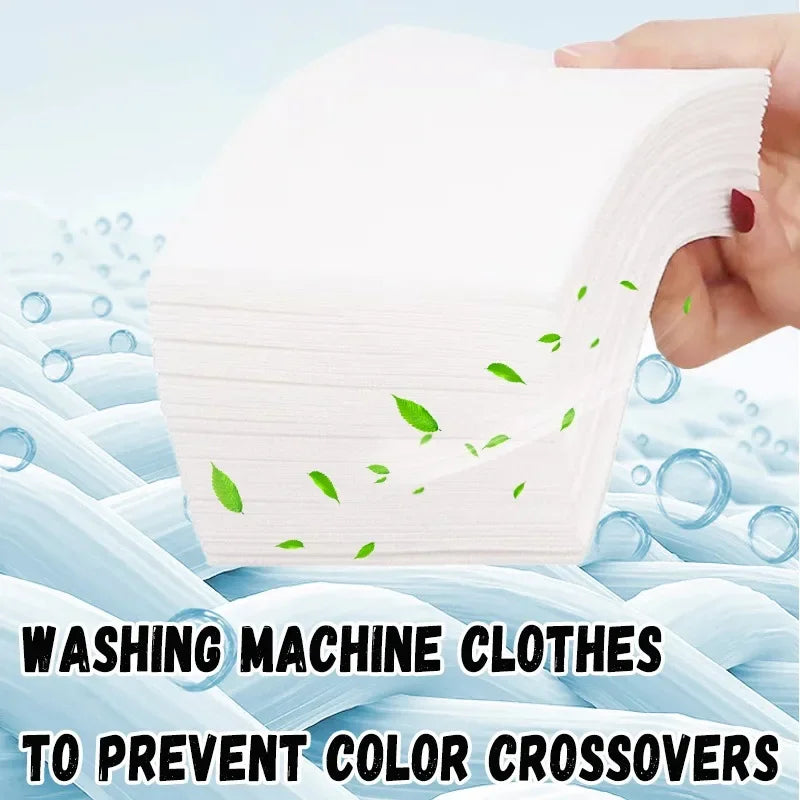 Household Items Laundry Paper Stain Resistant Clothing Sheet Anti Skewing Color Mixing Suction Washing Quake