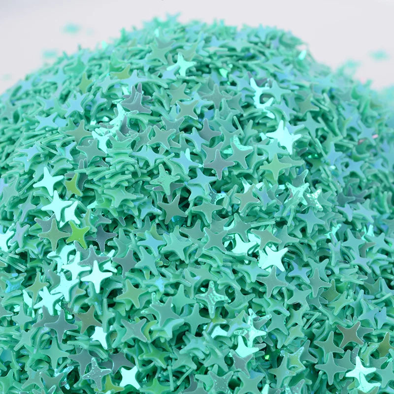 50g/500g Shiny Star Nails Glitter Flakes Starry Sequins Holographic Bright Slices Spangles for DIY Decor UV Silicone Mold Filler Quake 56 green 50g