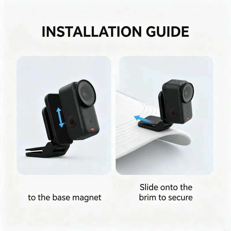 Hat Clip Camera Clamp with Quick Attach for OSMONano First Person Video K1KF Quake